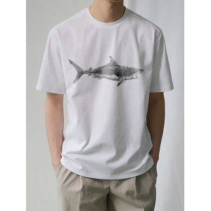  Tricou cu rechin